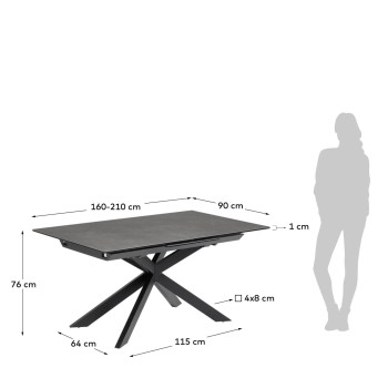 Atminda extendable table set + Zahara chairs