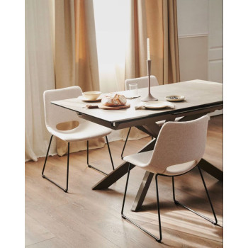 Atminda extendable table set + Zahara chairs