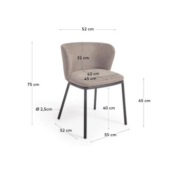 Novac extendable table set Ø 120 + Ciselia chairs