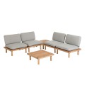 Viridis set of 4 armchairs and two tables