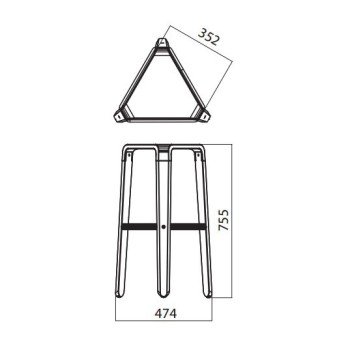 Picapau Infiniti High Stool