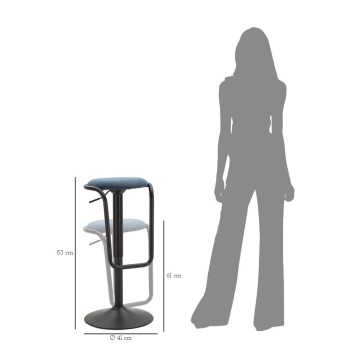 DESTINY NAVY BAR STOOL