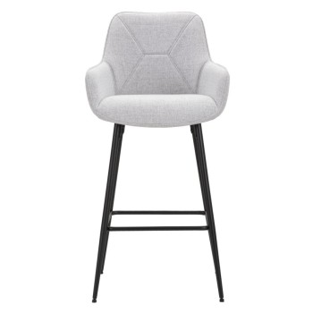 GRAY BAR STOOL SET 2 PCS