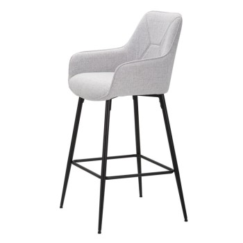 GRAY BAR STOOL SET 2 PCS