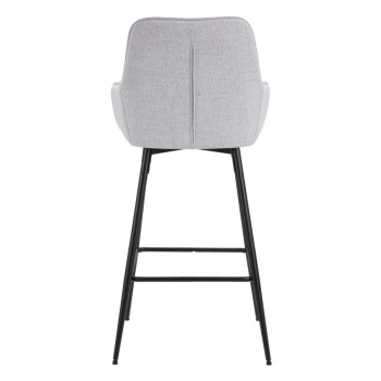 GRAY BAR STOOL SET 2 PCS