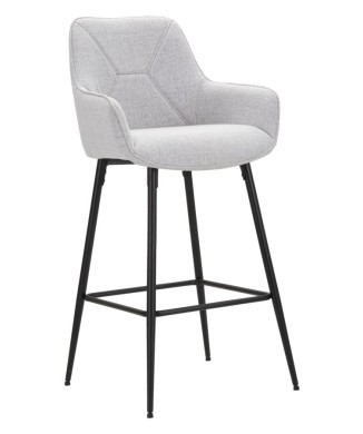 GRAY BAR STOOL SET 2 PCS