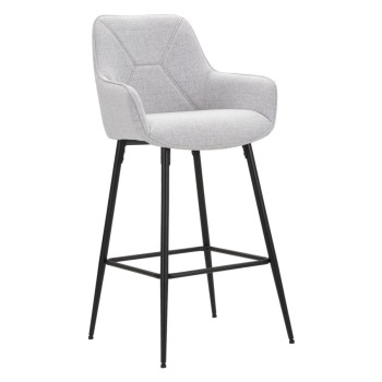 GRAY BAR STOOL SET 2 PCS