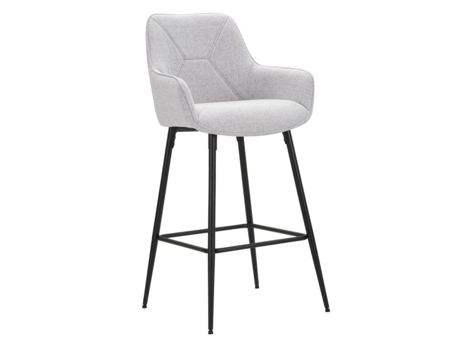 GRAY BAR STOOL SET 2 PCS