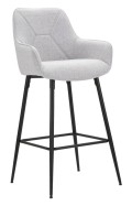 GRAY BAR STOOL SET 2 PCS