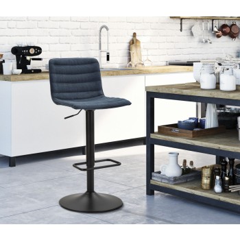 HIGH NAVY BAR STOOL