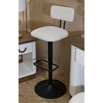 LIGHT WHITE BAR STOOL