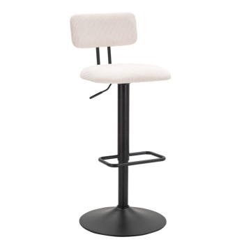 LIGHT WHITE BAR STOOL