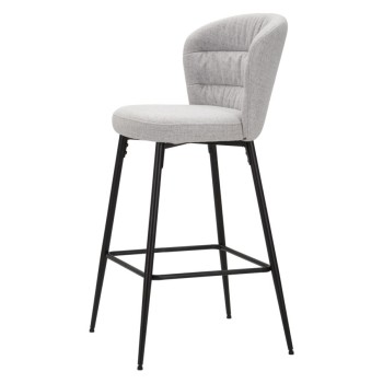 LOSANNA GRAY BAR STOOL SET OF 2 PCS