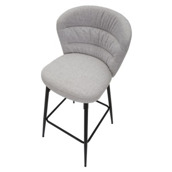 LOSANNA GRAY BAR STOOL SET OF 2 PCS