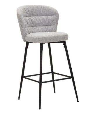 LOSANNA GRAY BAR STOOL SET OF 2 PCS