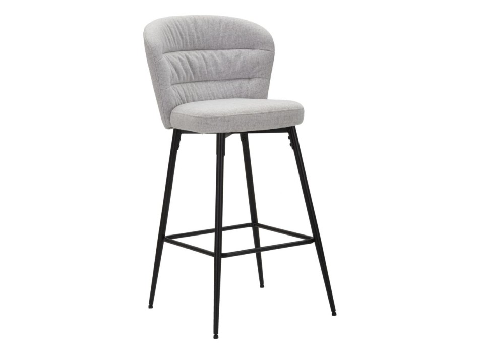 LOSANNA GRAY BAR STOOL SET OF 2 PCS