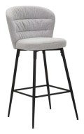 LOSANNA GRAY BAR STOOL SET OF 2 PCS