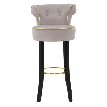 LUXY GRAY BAR STOOL