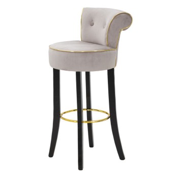 LUXY GRAY BAR STOOL