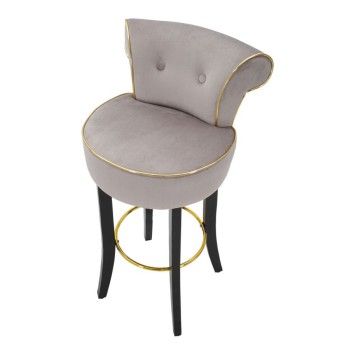 LUXY GRAY BAR STOOL