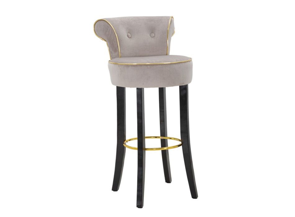 LUXY GRAY BAR STOOL