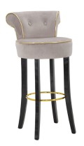 LUXY GRAY BAR STOOL