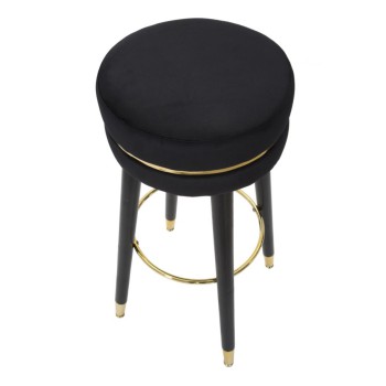 PARIS BLACK/GOLD BAR STOOL