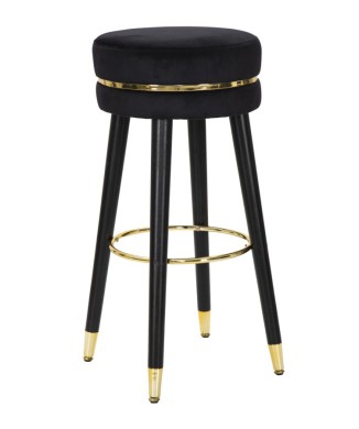 PARIS BLACK/GOLD BAR STOOL