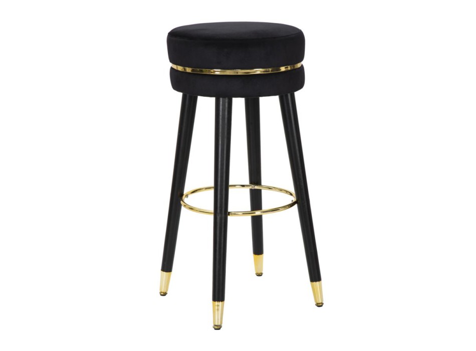 PARIS BLACK/GOLD BAR STOOL