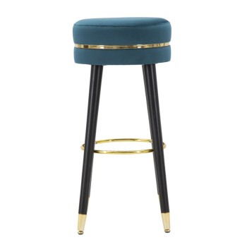 PARIS TEAL/GOLD BAR STOOL