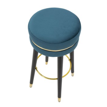 PARIS TEAL/GOLD BAR STOOL