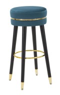 PARIS TEAL/GOLD BAR STOOL