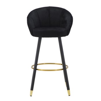 PRAGUE BLACK BAR STOOL