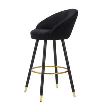 PRAGUE BLACK BAR STOOL