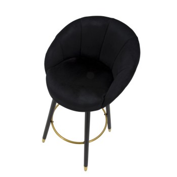 PRAGUE BLACK BAR STOOL