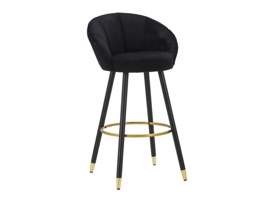 PRAGUE BLACK BAR STOOL