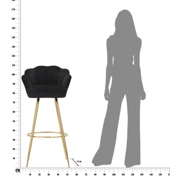 VIENNA BLACK BAR STOOL