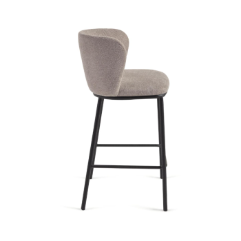 Ciselia stool in chenille seat height 65 cm