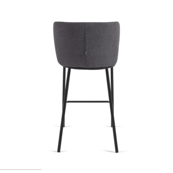 Ciselia stool in chenille seat height 65 cm