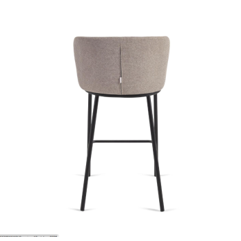 Ciselia stool in chenille seat height 65 cm