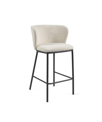 Ciselia stool in shearling 65 cm