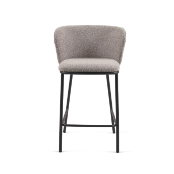 Ciselia stool in shearling 65 cm