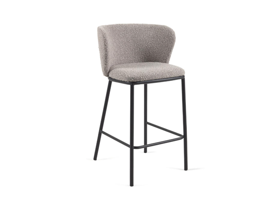 Ciselia stool in shearling 65 cm