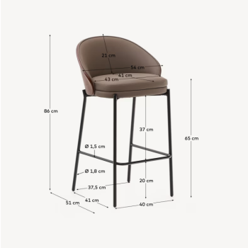 Eamy stool h 65 cm LA FORMA