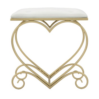 HEART CREAM STOOL