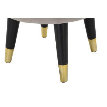 PARIS GREY/GOLD STOOL