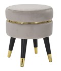 PARIS STOOL GREY/GOLD