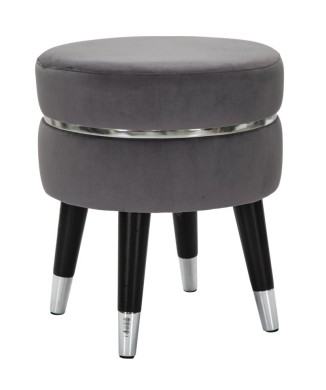 PARIS GREY/SILVER STOOL