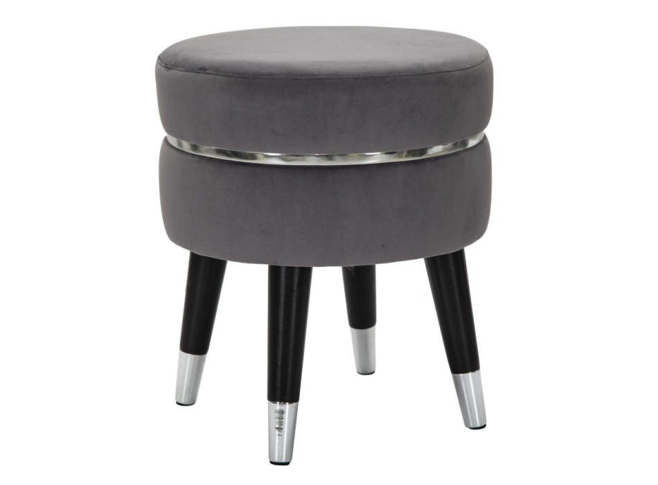 PARIS GREY/SILVER STOOL