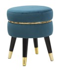 PARIS STOOL TEAL/GOLD